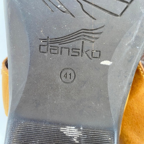 Dansko Reece Women's Leather Thong Sandals Ankle Strap Adjustable Tan Size 41 - Picture 6 of 8